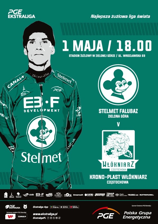 Bilety STELMET FALUBAZ Zielona Góra vs Krono-Plast Włókniarz Częstochowa