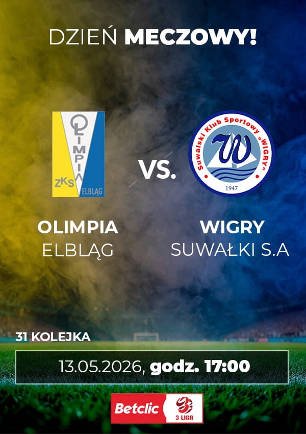 Bilety ZKS Olimpia Elbląg vs Wigry Suwałki S.A.