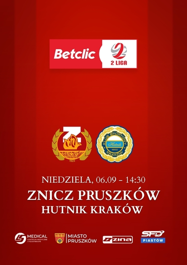 Bilety MKS Znicz Pruszków vs Hutnik Kraków