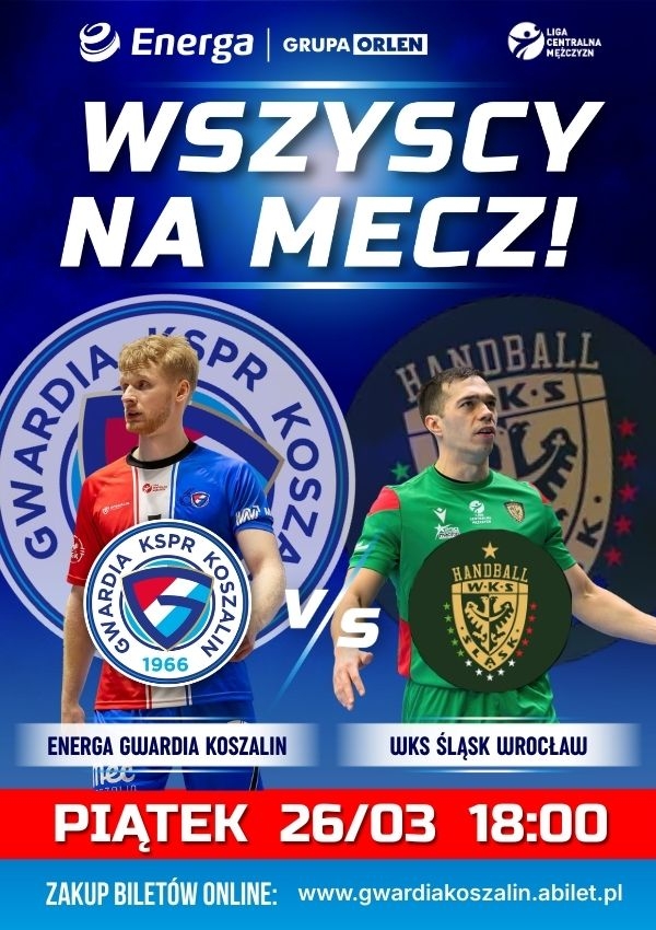 Bilety ENERGA Gwardia Koszalin vs WKS Śląsk Wrocław