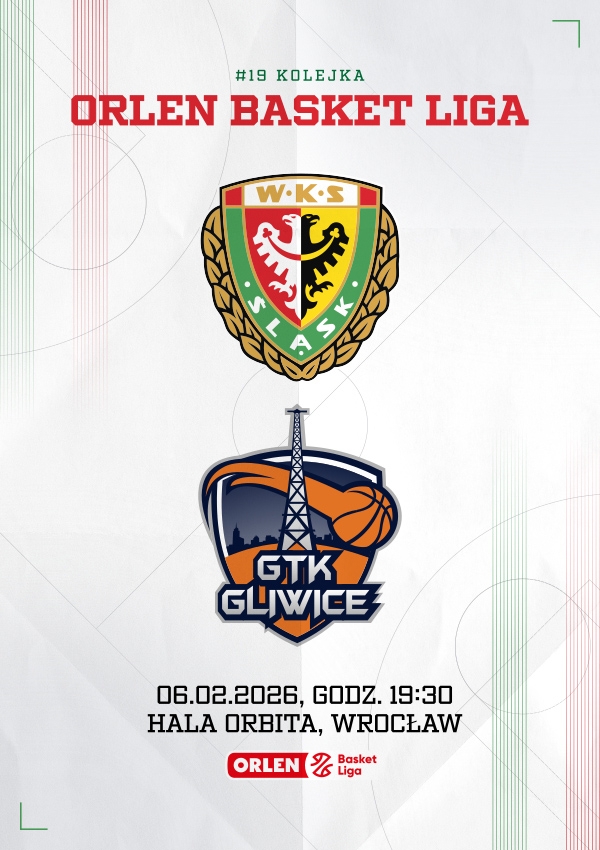 Bilety WKS Śląsk Wrocław vs Tauron GTK Gliwice