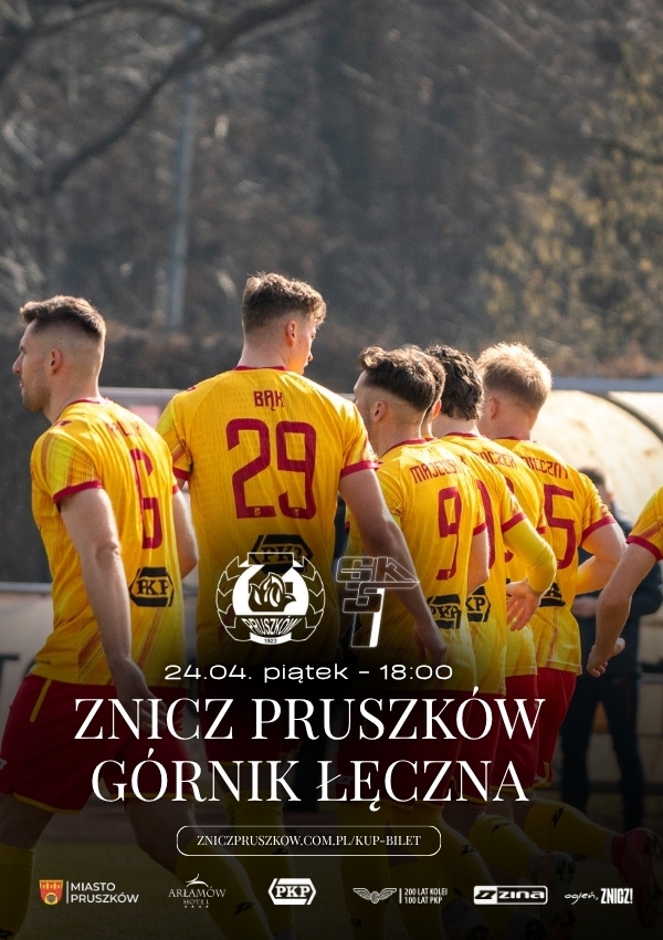 Bilety MKS Znicz Pruszków vs Górnik Łęczna