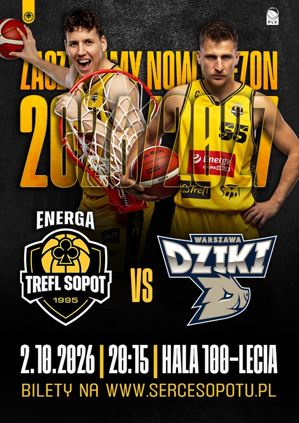 Bilety Energa Trefl Sopot vs Dziki Warszawa