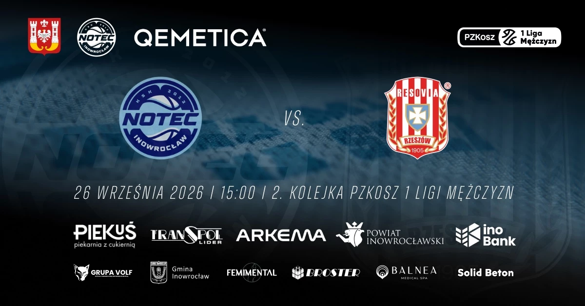 KSK Qemetica Noteć Inowrocław vs OPTeam Resovia Rzeszów