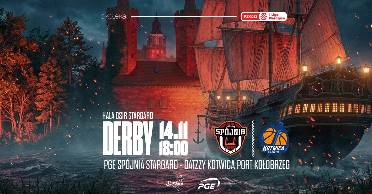 PGE Spójnia Stargard vs Datzzy Kotwica Kołobrzeg